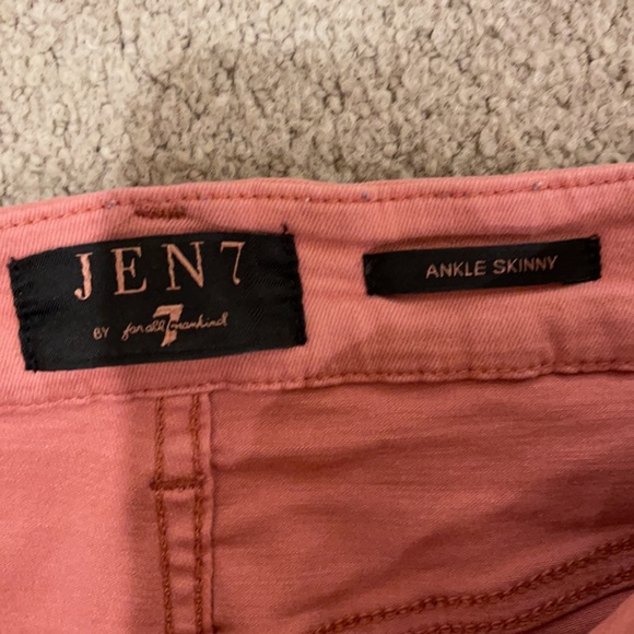7 for All Mankind salmon jeans sz10 - Picture 2 of 5